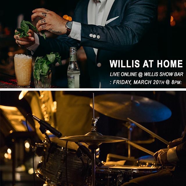 WILLIS at HOME
.
We want the best for our customers, staff, performers, friends and family.  However, we’re not letting the entertainment stop. This Friday night we’ll be premiering the first episode of “Willis at Home” - a one hour show featuring video … ift.tt/38VsMJK