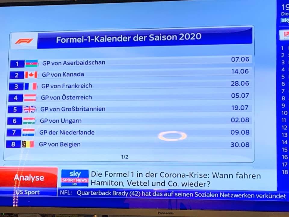 TomCoronel's tweet photo. BREAKING #f1, 🔊💥 Still a gossip.. but what do you think of this calendar? I'll be happy if it's like this!! 👇🏻 RT = Yes!  #F12020 
#CoronaVirus https://t.co/KzEi5B67OI