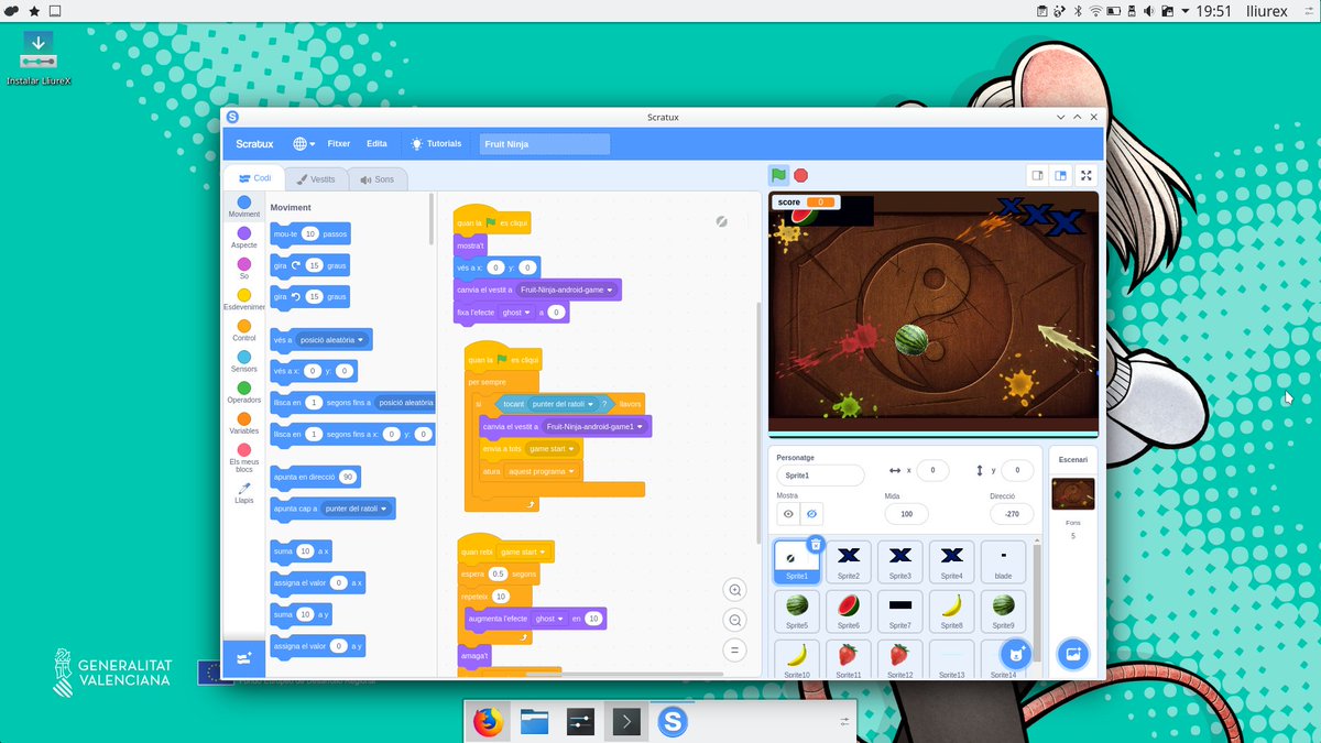 scratux_app's tweet photo. #Scratux v1.3 funcionant correctament sobre l'última versió de @LliureX . Ja disponible per descàrrega directa o mitjançant el nostre PPA  ⬇️ https://t.co/1O9AqMySdd https://t.co/bINDrWJGsZ