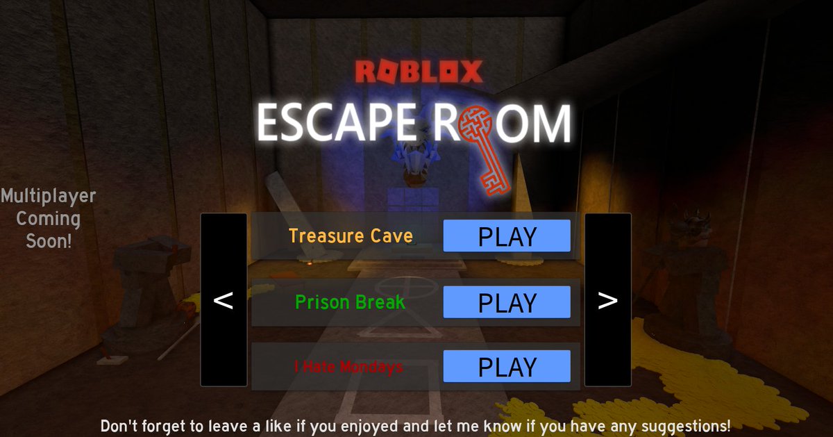 Devultra On Twitter Escape Room Certainly Has Gone Through A Lot Of Changes Over The Past 3 Years When Did You First Play Escape Room Let Me Know Which Of The Lobbies - treasure cave roblox escape room