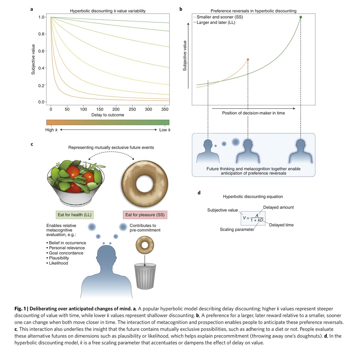 New paper online in @NatureHumBehav! People make choices with rules, intuitions, & habits, but we also think through our options: weighing up outcomes & reflecting on our preferences. How does deliberation work? & what does it reveal about how humans make trade-offs over time?