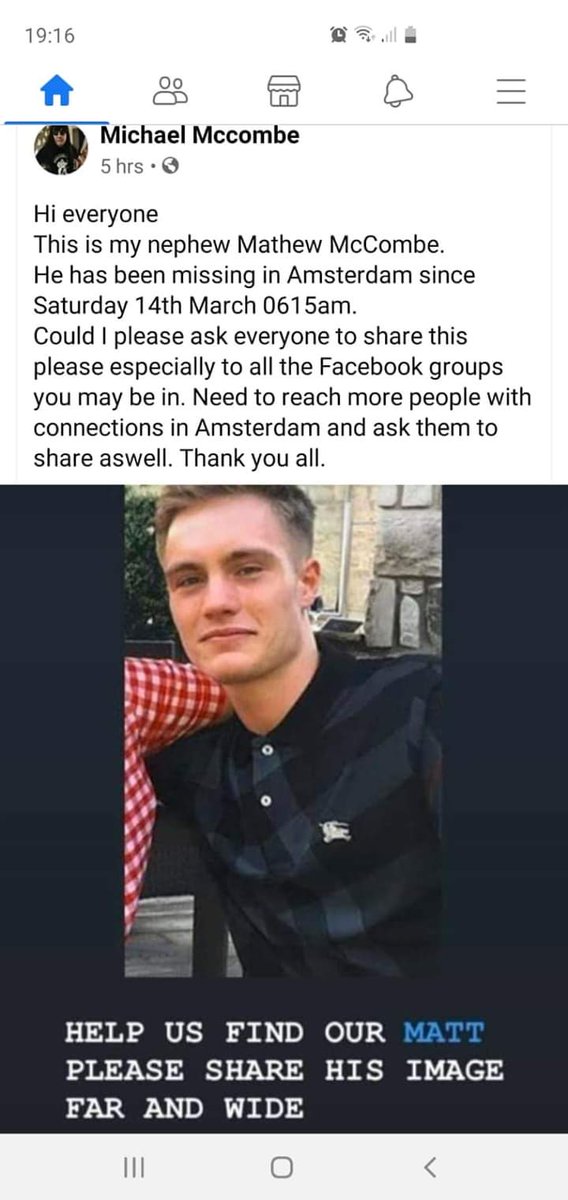 Hi everyone

Please share and bring Mathew home hope he's found safe

Thanks 🙏🏻