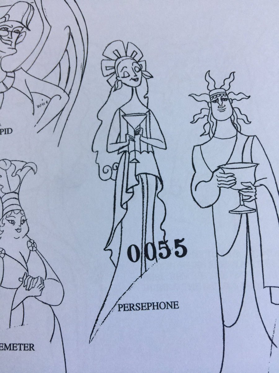 Double checked my model sheets I got a year or two ago bc of how this shitpost is going and Persephone (Hades' wife herself) does in fact appear in the movie!