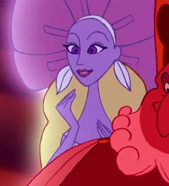 Double checked my model sheets I got a year or two ago bc of how this shitpost is going and Persephone (Hades' wife herself) does in fact appear in the movie!