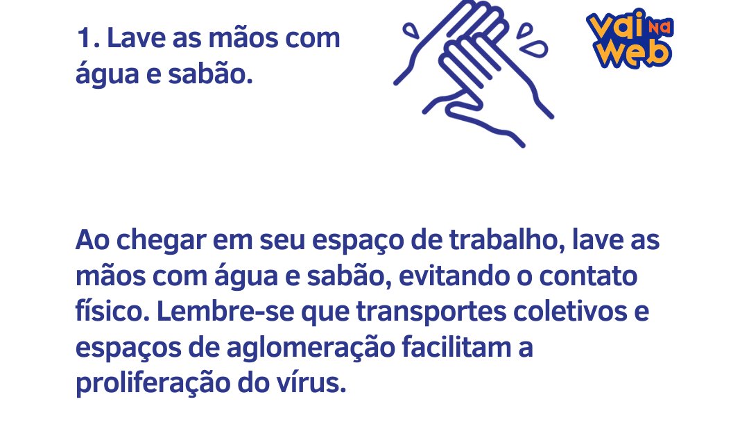 #VainaWeb Informa - 
#Coronavírus: Dicas para profissionais de tecnologia ou atuam em ambientes corporativos.