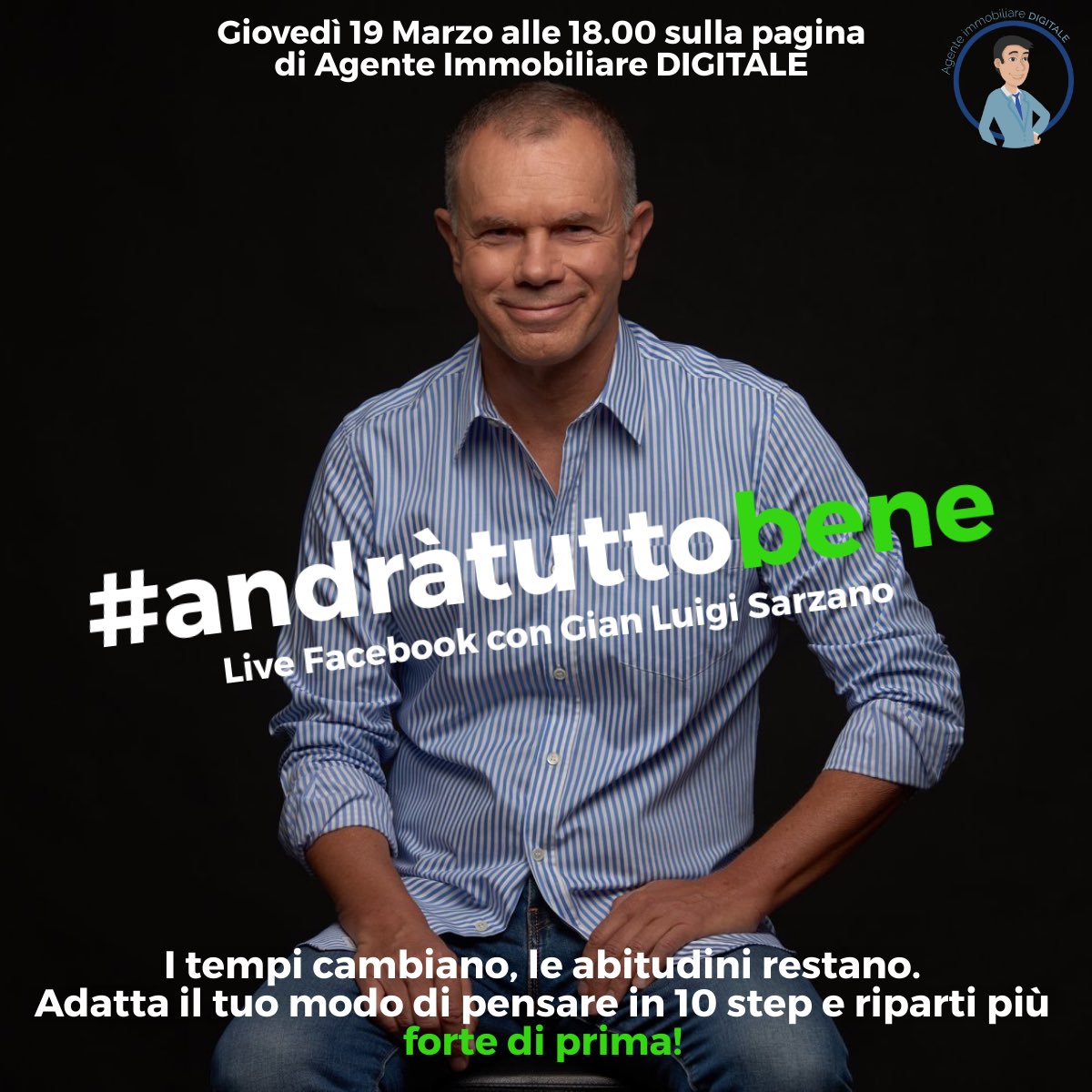 agentedigitale's tweet photo. Vi aspettiamo live questo Giovedì alle 18! 
#andràtuttobene https://t.co/tdL4nsDjSF