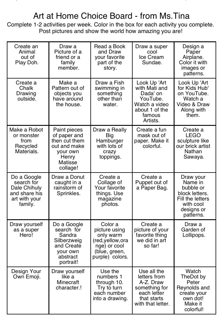 I sure am missing my students already!!! Here is a little art fun to keep you creating while at home!!! Tag <a href="/SteamAcdmyArt/">Tina Barlow</a>  so I can see all of your fantastic artwork!!! <a href="/mambrinosteam/">STEAM Academy at Mambrino</a> <a href="/granburyisd/">Granbury ISD</a>