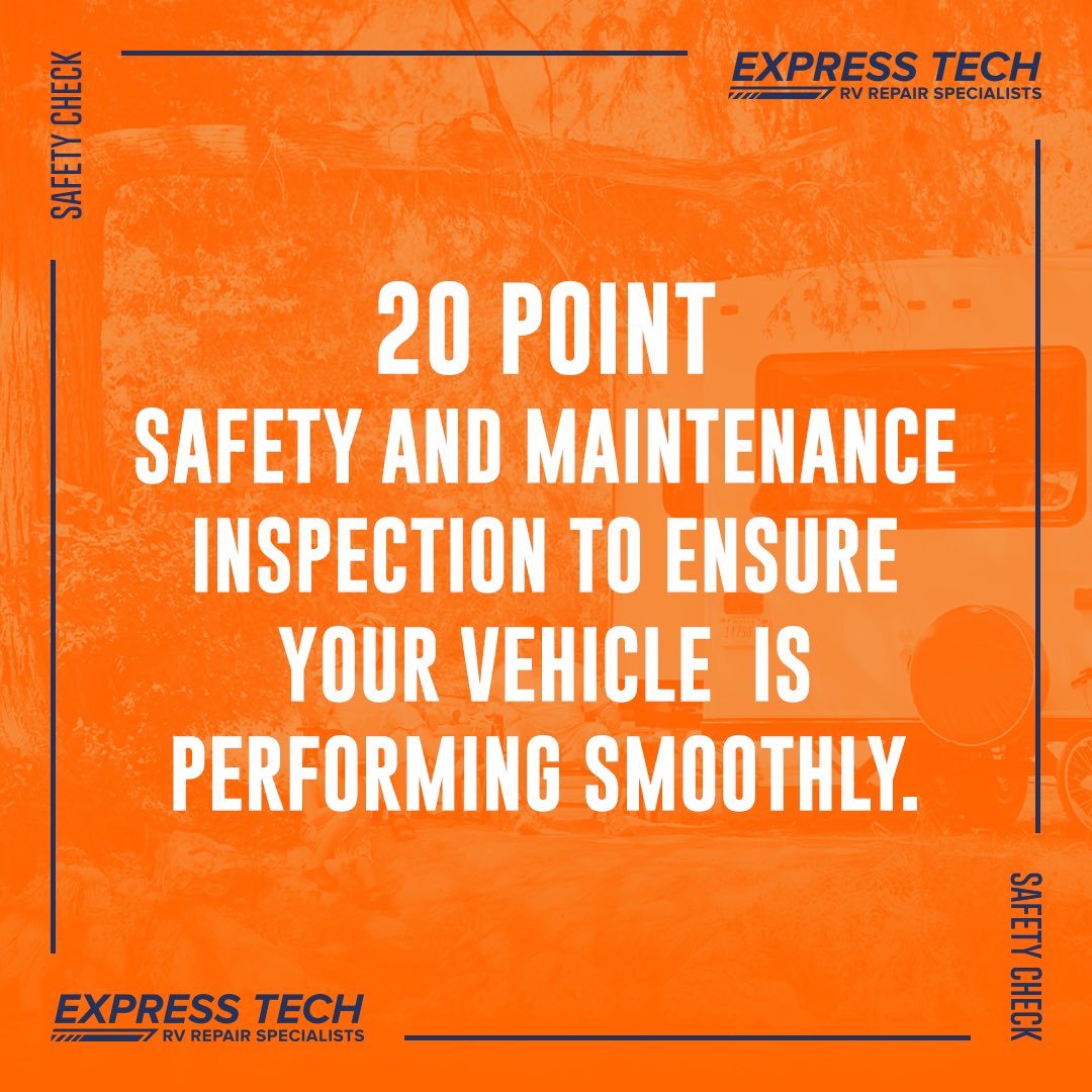 TheExpressTech1's tweet photo. Before your next trip make sure your RV is ready for the road. We will perform a 20 point safety and maintenance inspection to ensure your vehicle is performing safely. Call us at 760.487.2500 to schedule your service. 🚐
#TheExpressTech #GoRVing #RVlife #rvrepair #MobileRVRepair https://t.co/n07aoNu7R1