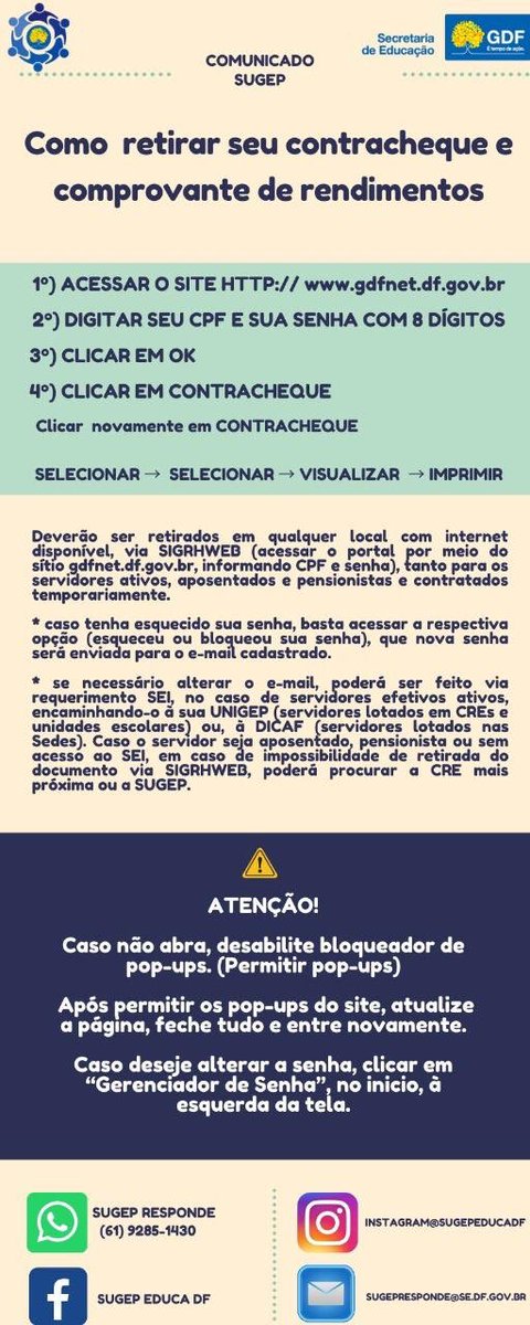 DfSugep's tweet photo. Sugep com você 😉 https://t.co/Pc3aZLkqWV