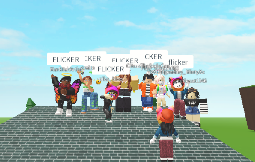 Jj Studios On Twitter Finding Flicker Fans Inside Other Games Woah Dude You Guys Are Cool - flicker roblox all characters and names