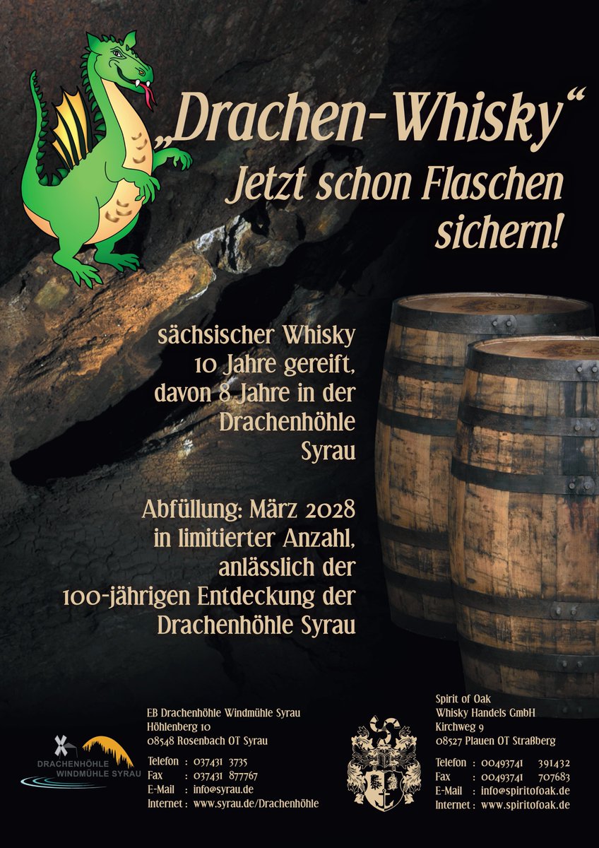 Es ist soweit - er ist eingelagert ! 
Anteilsscheine für 100 € nur noch begrenzt bei frauenwhisky.de bestellen.

#frauenwhisky #womenwhisky #whisky #Amazon #Tasting 
#Drachenwhisky #Anteilsschein
Shop: frauenwhisky.de Amazon-Verkäufer: www*frauenwhisky*de