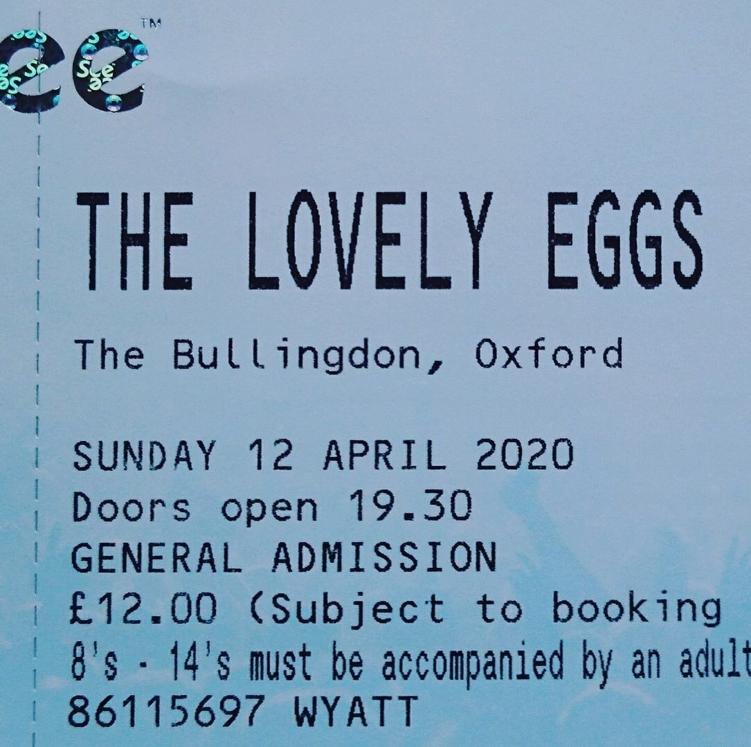 TheLovelyEggs's tweet image. There are lots of bands who are re-scheduling shows. PLEASE don’t get refunds on tickets. By NOT applying for a refund you are really supporting bands like us who are in the shit right now! Solidarity going out to all the bands, venues and promoters with cancelled/postponed tours