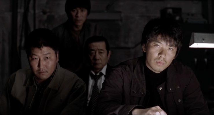 MEMORIES OF MURDER (2003)Bong Joon-Ho is a genius and no one can say otherwise + Song Kang-ho never disappoint me. This movie is a classic, everyone should watch it