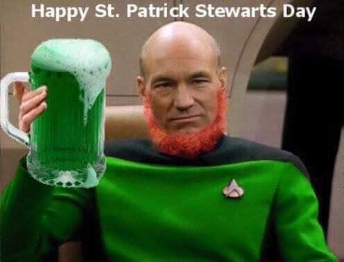 Couldn’t resist. 🍀😂
#HappyStPatricksDay #HappyStPatricksDay2020 #StPatricksDay #StPatricksDay2020 #StPatrickStewartsDay #StarTrek #Picard #CaptainPicard #Engage #SciFi #ScienceFiction