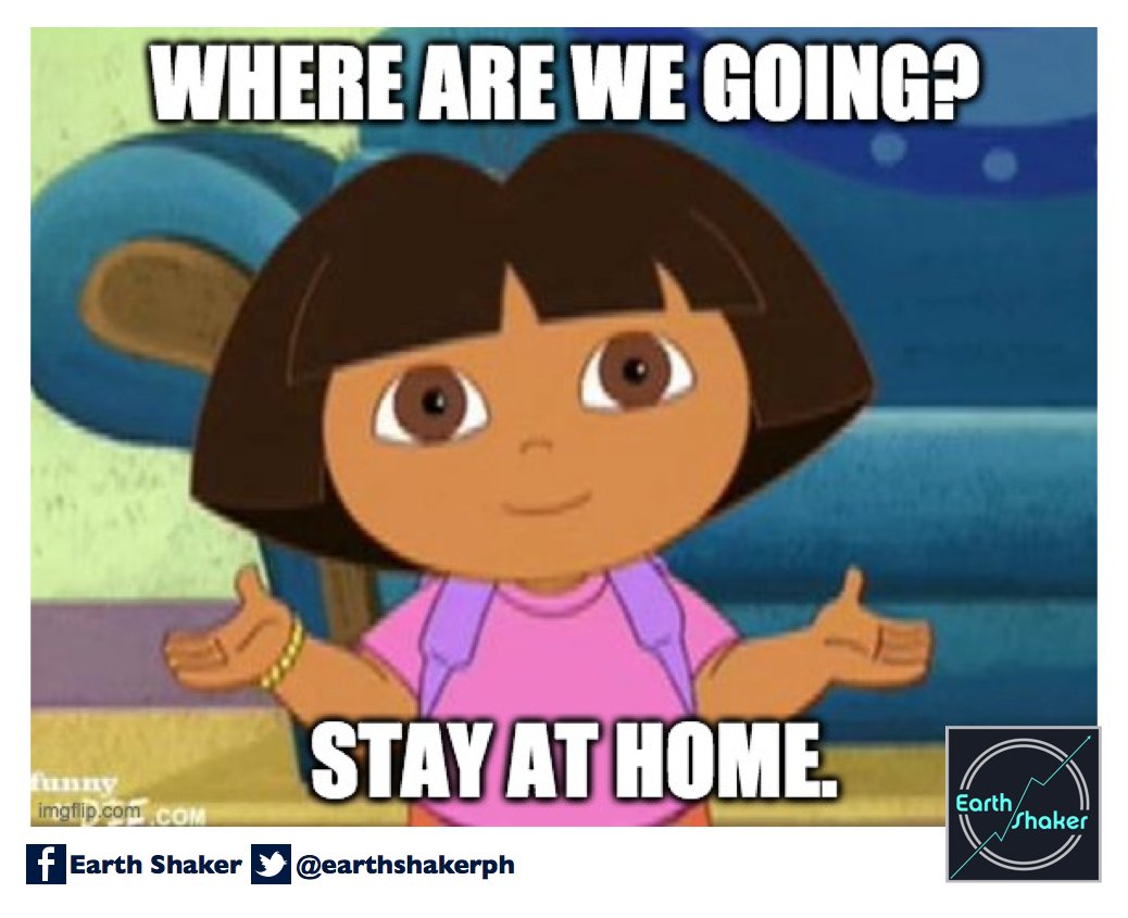 Stay at home.We rarely see Dora inside the house