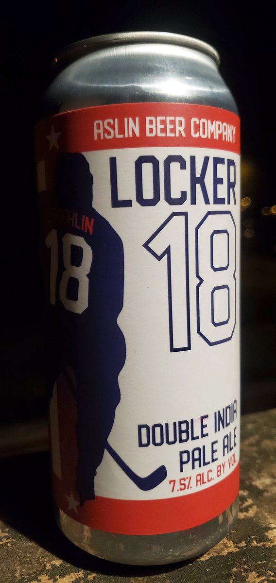 TheWuWu's tweet photo. Having an @Aslin_BeerCo #Locker18 Double India Pale Ale for St. Patrick's Day 2020!!! 🍀🇮🇪 @Laughlin18 @CourtneyL_Caps #Sláinte https://t.co/G4xyTj0nTI