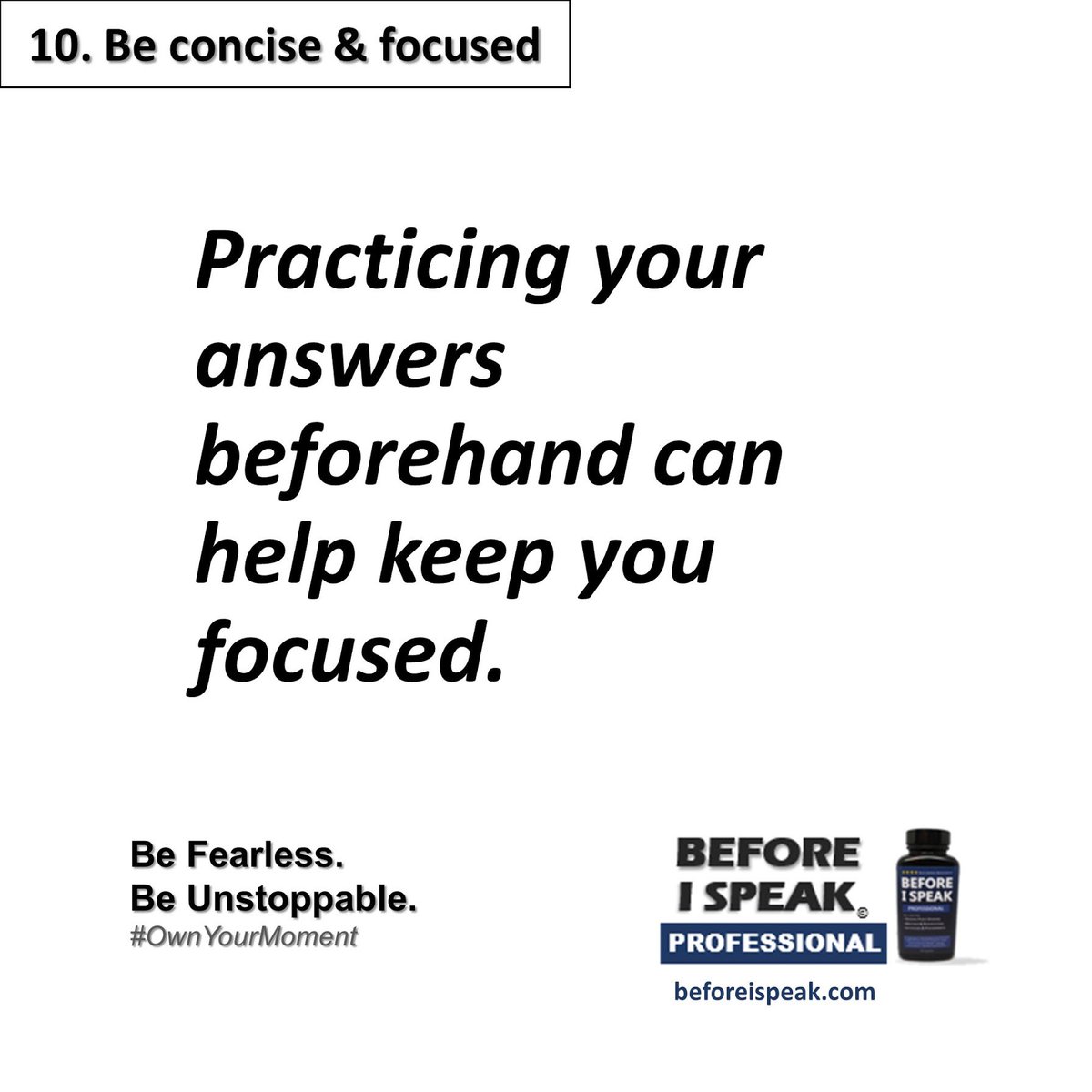 beforeispeakinc's tweet photo. Keep your answers concise and focused
Your time with each interviewer is limited so be mindful of rambling
#jobinterview
#tipsforjobinterview
#jobinterviewtips
#betstips
#jobinterviewbesttips
#anxiety
#socialanxiety
#dailystress
#anxietyrelief https://t.co/EwRsaAHHgU