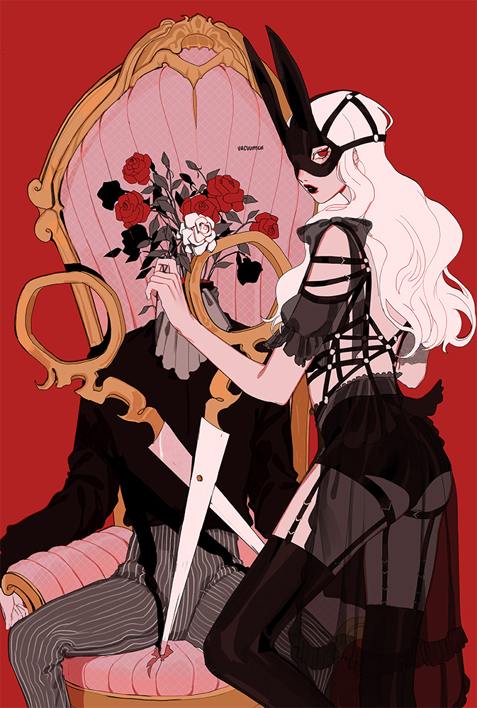vacuum_chan's tweet photo. bouquet🥀🖤 https://t.co/564W0K6g8n