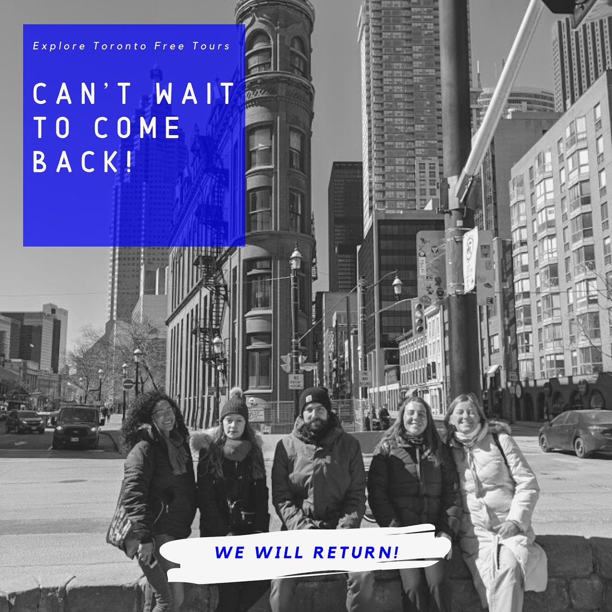 ExploreToFree's tweet image. Our team is doing quarantine at home, but we can’t wait to come back. Once the pandemic is over, we will re-take our tours. This picture was from our last tour! #exploretorontofreetours