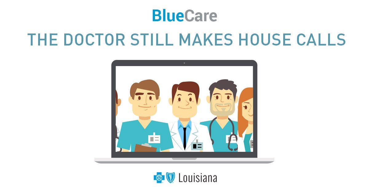 RuthRagusa's tweet photo. Pay $0 for online doctor visits with Blue Cross BlueCare, skip the waiting room &amp; get treated anywhere, anytime - #BCBSLA will pay all claims associated with BlueCare online visits @BCBSLAHelp @BCBSLAFound @BCBSLA https://t.co/TJv04Ongmv #BCBSLA #Telemedicine #Telehealth #COVID19 https://t.co/ZkIlVPXa4h