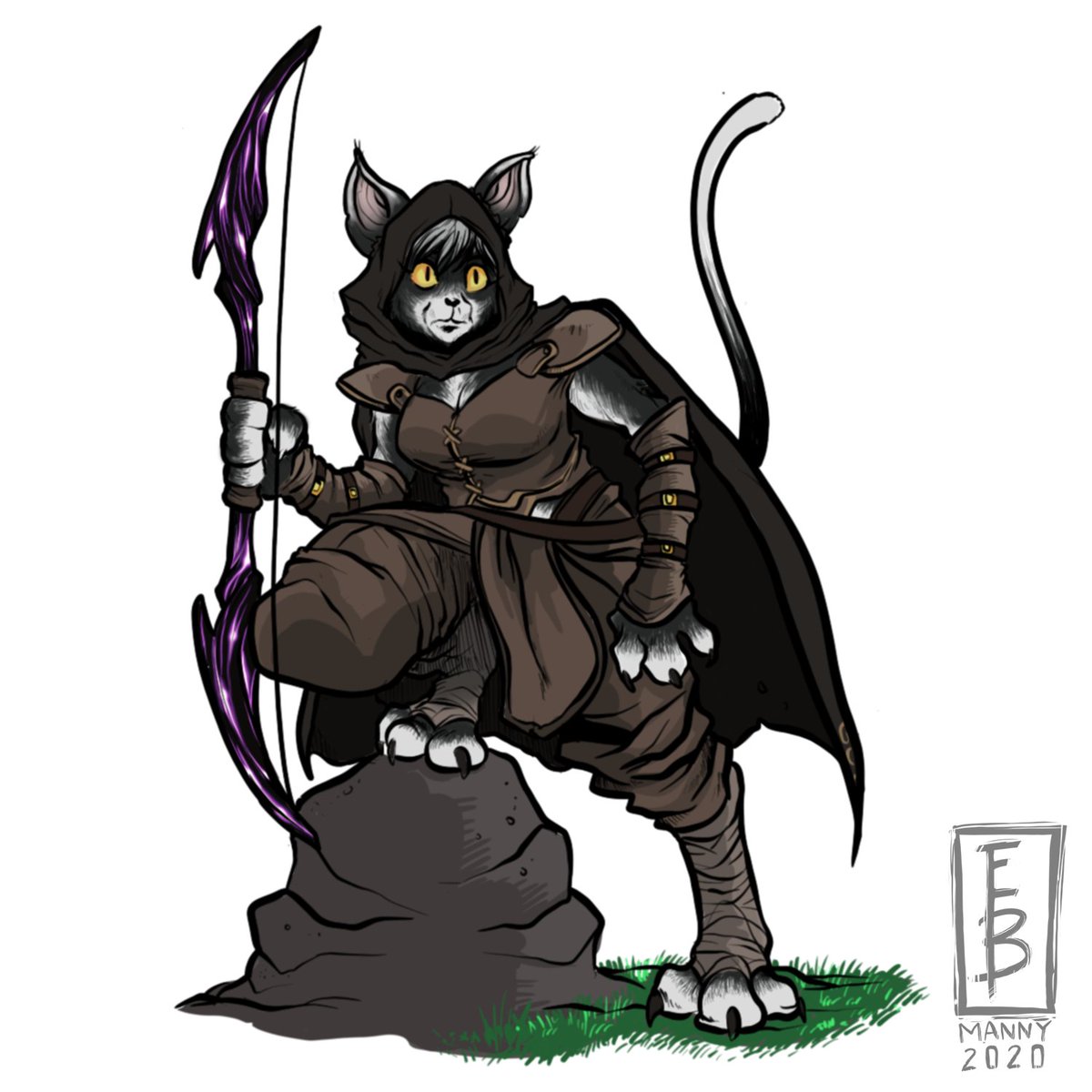 Emmanuel Baez в Твиттере: "Another Nerdz Garage D&D commissi Another Nerdz Garage D&D commission, this time a Tabaxi Ranger named Sa...