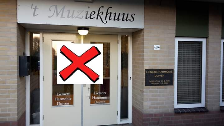 't Muziekhuus blijft tot 6 april gesloten.

Daarmee komen ook alle groepslessen en repetities te vervallen. Onze docenten gaan wel via video lesgeven aan de individuele leerlingen.

Zorg goed voor elkaar en blijf muziek maken🎶
We hopen elkaar snel weer te zien!