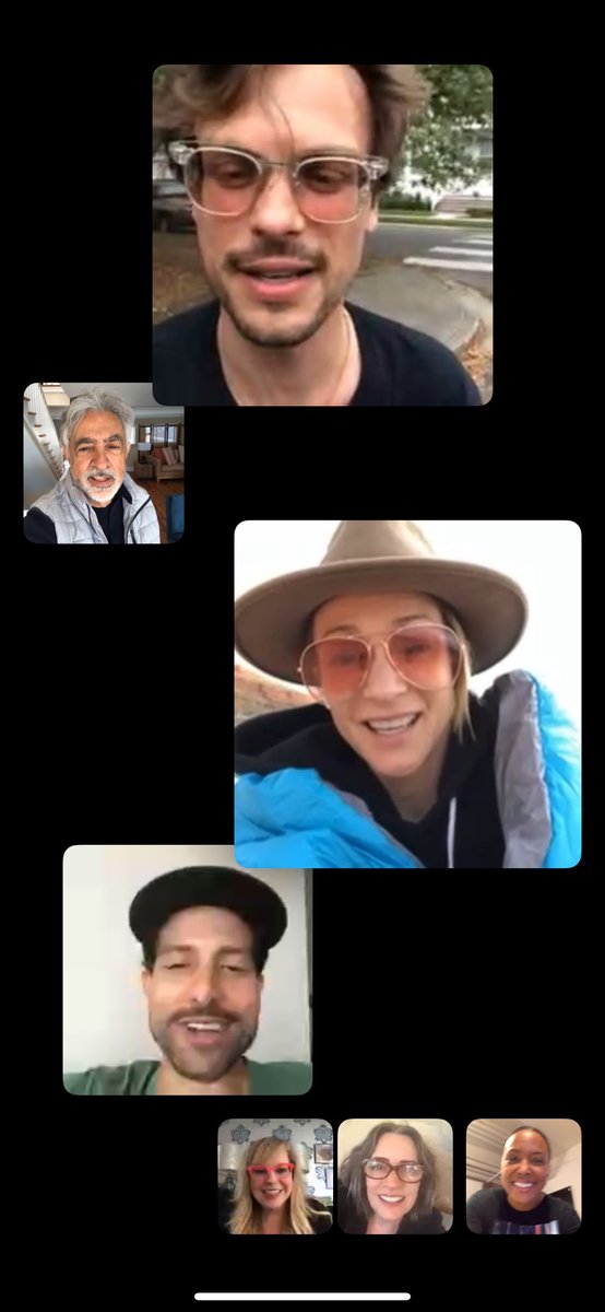 #FlattenTheCurve y’all. @CrimMinds_CBS <a href="/aishatyler/">Aisha Tyler</a> <a href="/JoeMantegna/">Joe Mantegna</a> <a href="/pagetpaget/">paget brewster</a> <a href="/ajcookofficial/">AJ Cook</a> <a href="/GUBLERNATION/">matthew gray gubler</a> <a href="/_Adam_Rodriguez/">Adam Rodriguez</a> <a href="/danielhenney/">Daniel Henney</a>