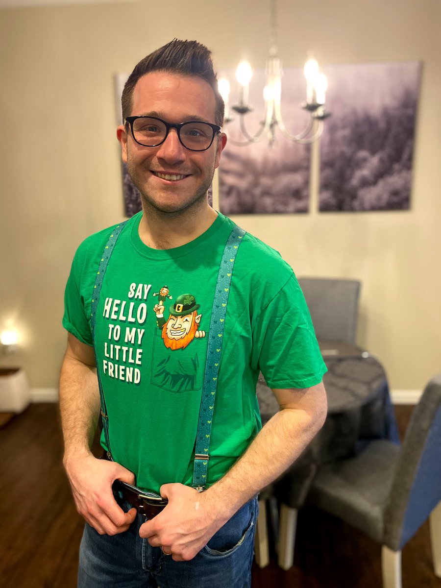ChoirsCD's tweet photo. We might be sad there is no choir rehearsal for the next two weeks, but these photos of Mr Madas on St Patrick’s day might make you feel better! #missingchoir #cdchoirs #stayhomechallenge #QuarantineLife https://t.co/QM1vLr8eSA