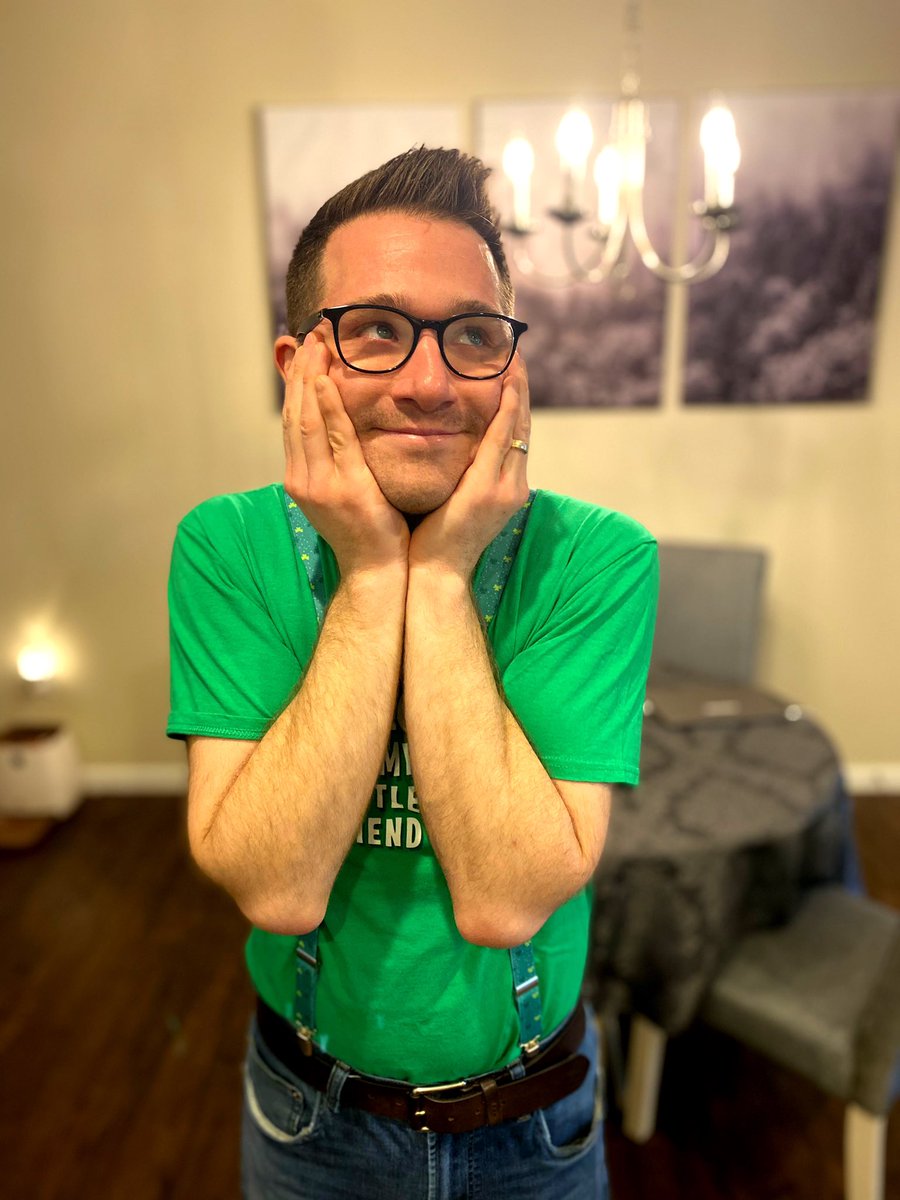 ChoirsCD's tweet photo. We might be sad there is no choir rehearsal for the next two weeks, but these photos of Mr Madas on St Patrick’s day might make you feel better! #missingchoir #cdchoirs #stayhomechallenge #QuarantineLife https://t.co/QM1vLr8eSA