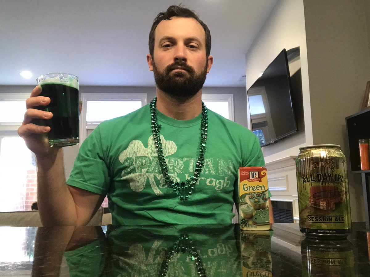 Happy Birthday, St. Patrick. Sorry your party is so lame. #QuarantineLife