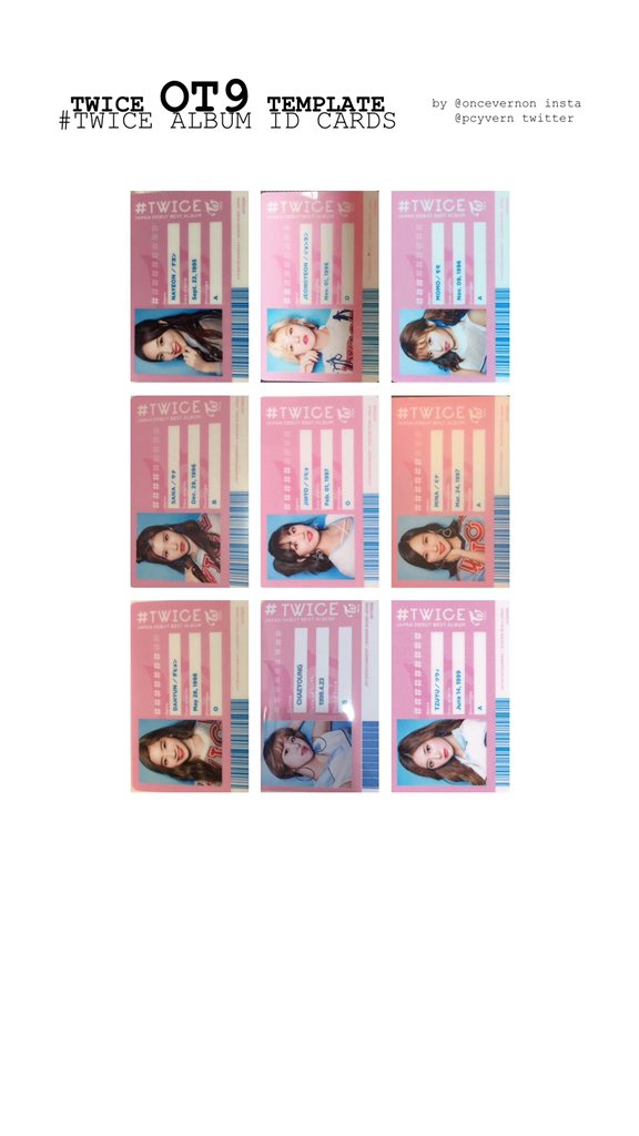 also made ot9 templates for all twice japanese albums! all albums are in the ‘japanese album ot9 templates’ file over at  http://bit.ly/oncevernon 