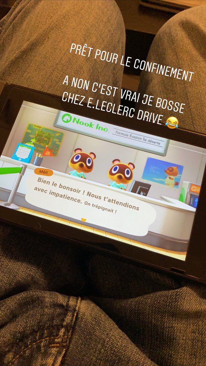 JCouliou's tweet photo. #Teamleclerc #eleclercdrive #AnimalCrossing 

Bon courage aux entreprises ouvertes et surtout ceux qui sont plus à plaindre la Team blouse blanche https://t.co/srpJRvsK3l