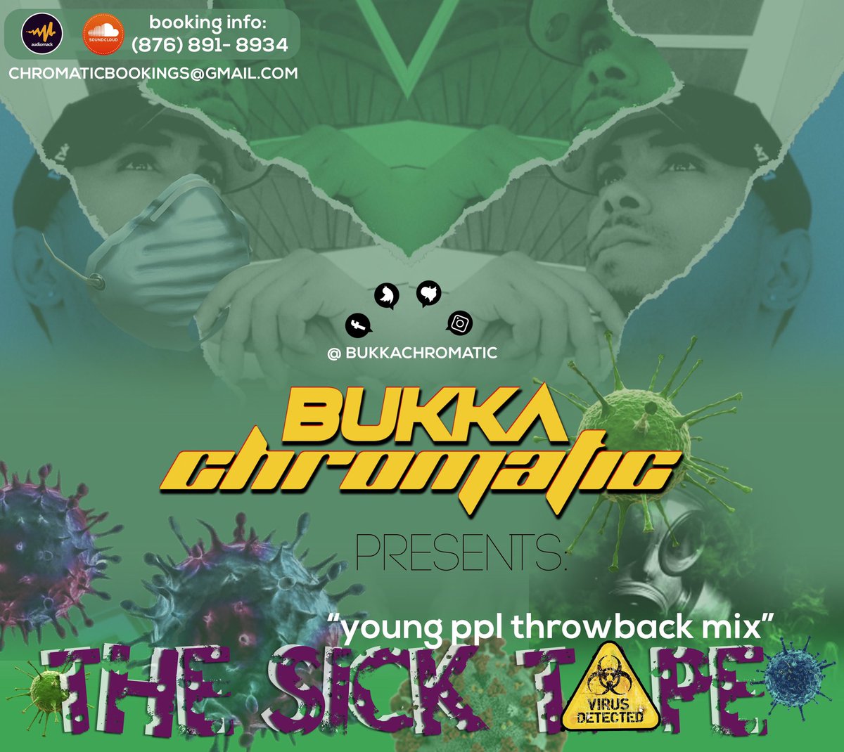Bukkachromatic's tweet photo. New heat Live right now #sicktape #chromaticlive #dancehall #Corinnavirus #CoronavirusRD #COVID #COVID2019 #ChineseVirus
Soundcloud: https://t.co/Ss2xq7SHP9
Audiomack: https://t.co/I3BN5YgSWq https://t.co/zWGPALJzGa