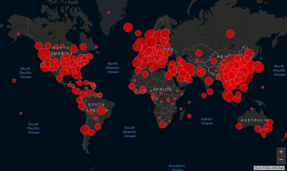 CNNEE's tweet photo. Este mapa te muestra la situación del coronavirus en el mundo en tiempo real https://t.co/8A2slWQ2rr https://t.co/QNsQxZIVxE