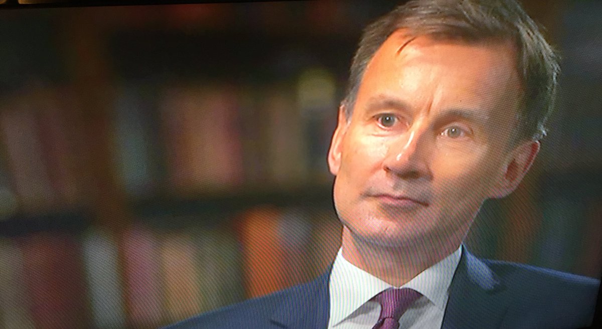carolecadwalla's tweet photo. I literally can’t believe I’m saying this but @Jeremy_Hunt is the man of the moment. ‘Herd immunity’ was catastrophic mistake. We must ‘test, test, test.’ NHS workers must urgently get proper protective equipment. Yes, yes, yes https://t.co/DKgvOR8ZhX
