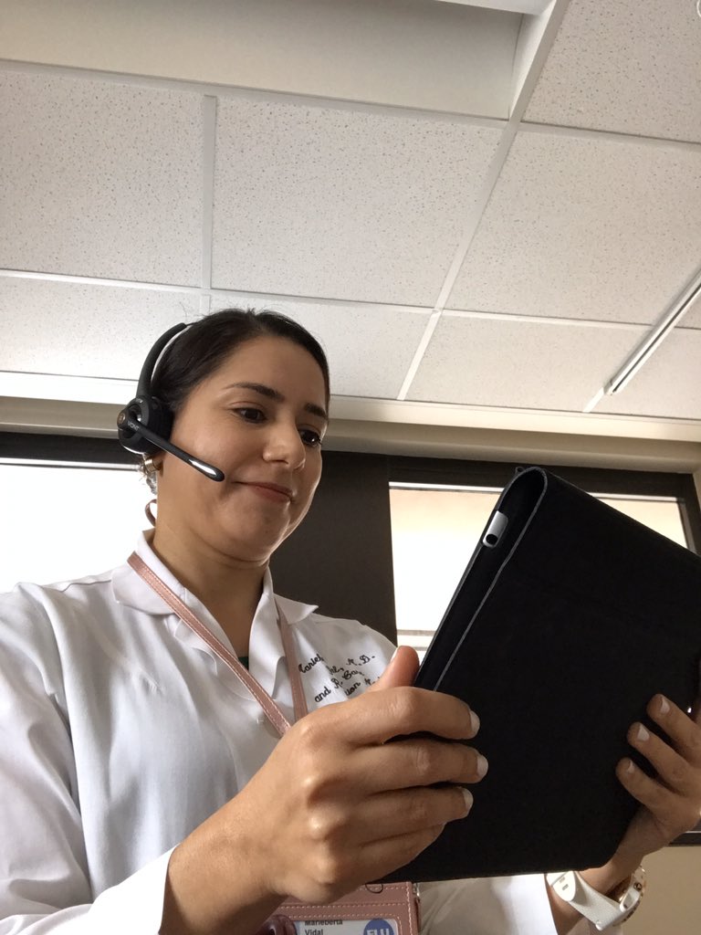 Did my first virtual visit today for a supportive care clinic follow up. So glad we can still care for them while minimizing any exposure to #COVID19   Patient was so grateful!! #FlattenTheCurve  #pallonc  #endcancer #onemdanderson