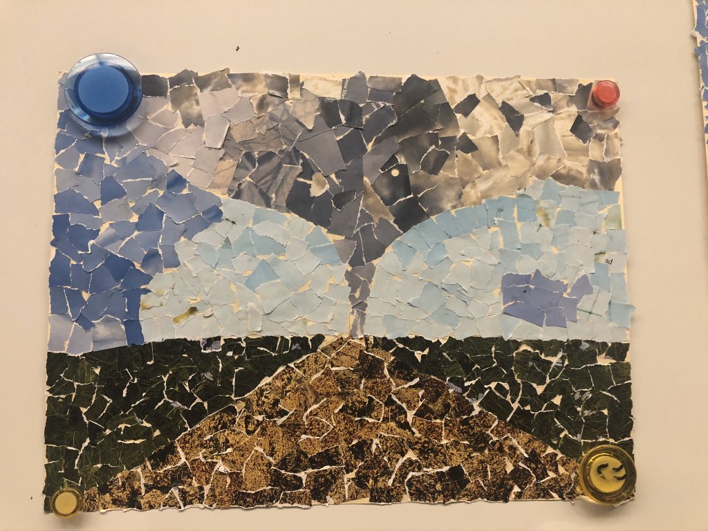 mskcorbin's tweet photo. So proud of my students for being so patient and completing these beautiful landscapes #gvslearns https://t.co/j5qbJKhaXF