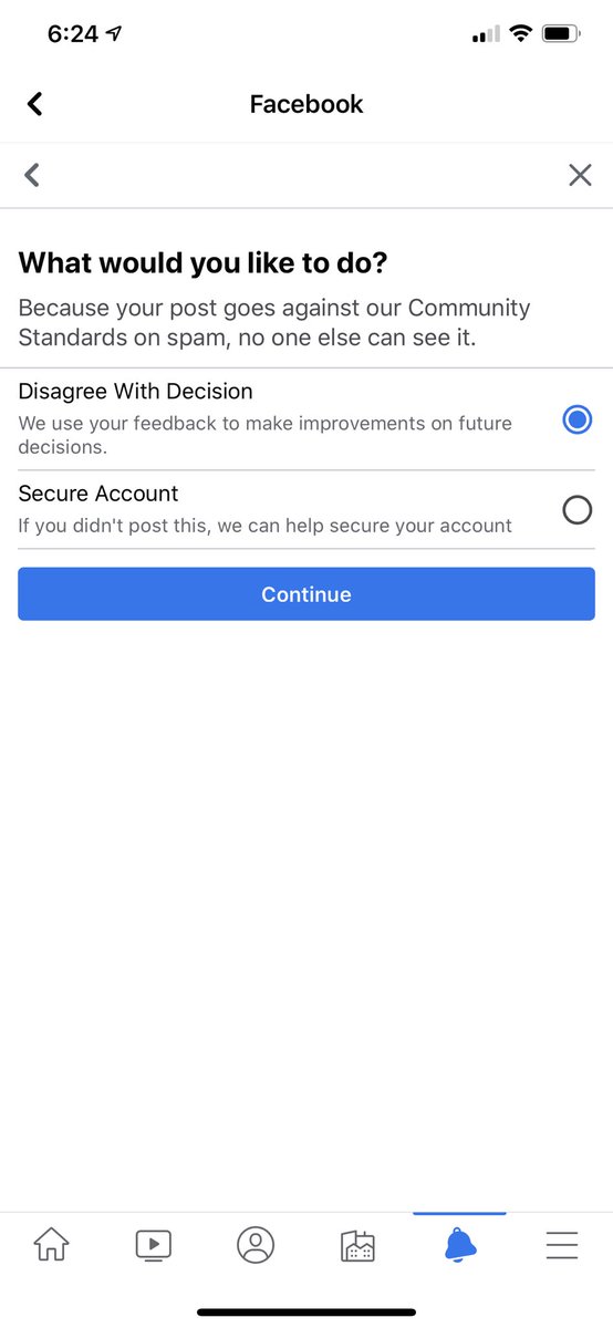 kane2372's tweet photo. So @Facebook is straight up taking my posts about reliable news from the past week and suddenly marking them as spam and not making it viewable anymore. Wtf #FacebookCensorship https://t.co/5NMimQoXLI