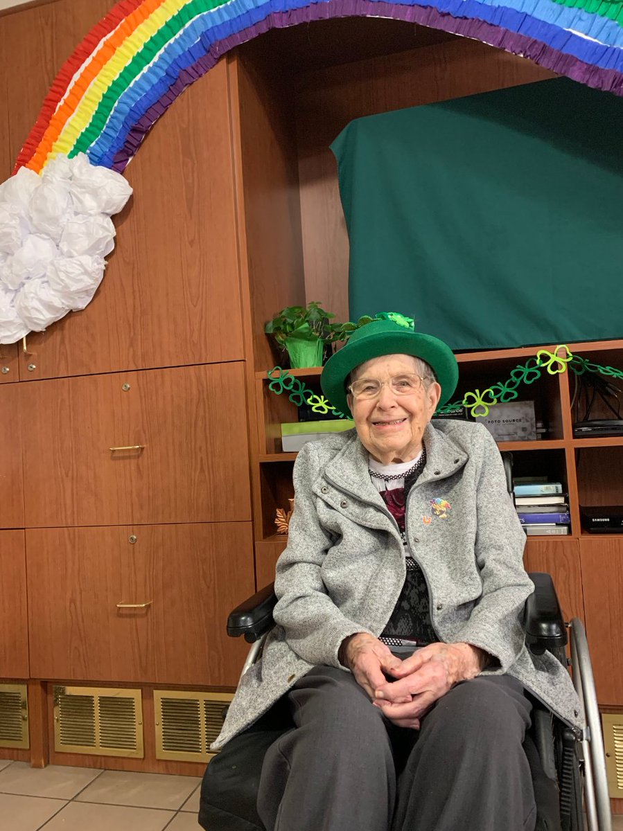 MapleVillaLTC's tweet photo. Happy St. Patricks' Day 2020! #MapleVilla #Seniors #LongtermCare #Burlington #Fun #StPatricksDay https://t.co/DMNCeyLNtv