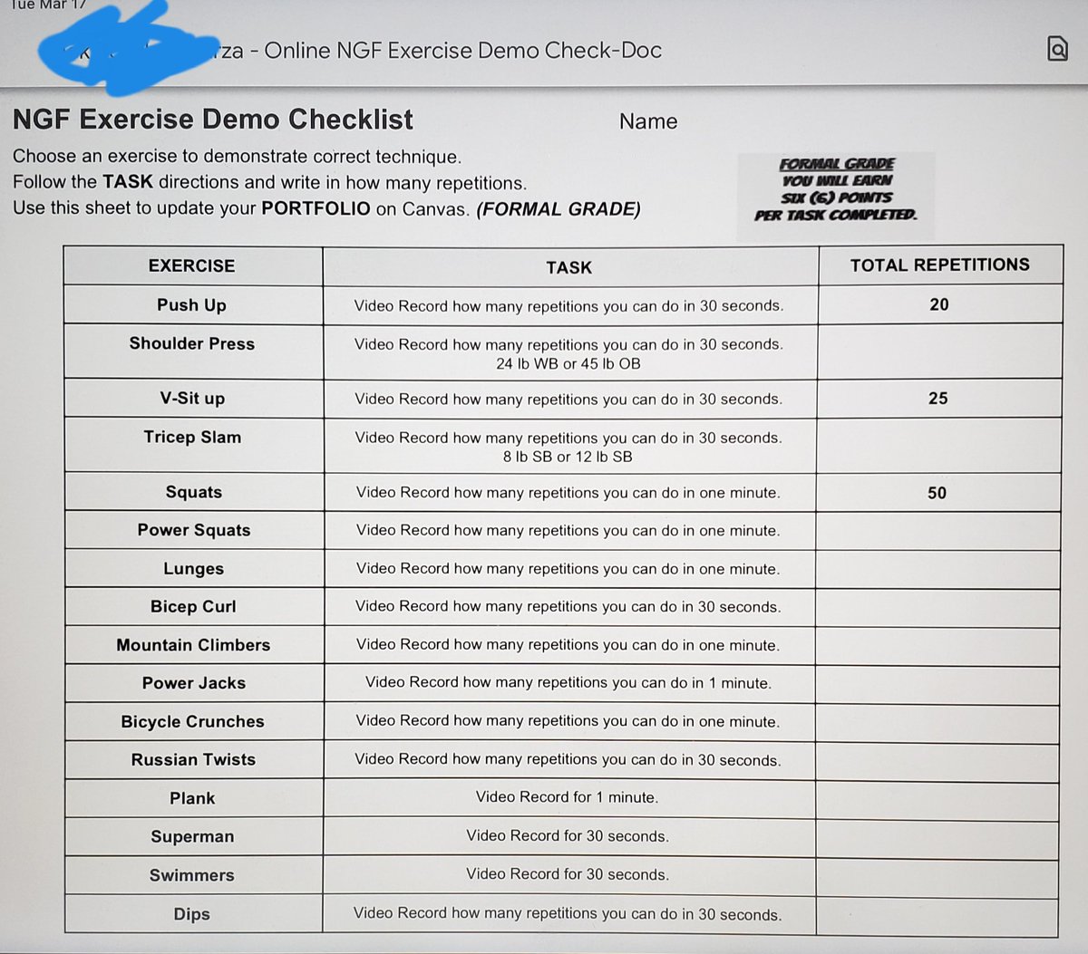 MrDAntoniPE's tweet photo. A few hours in our students already getting busy with the virtual online phys-ed fitness logs we have planned for them for the weeks to come! #COVID19 #onlineinstruction #PhysEd https://t.co/VmDOuswqrw