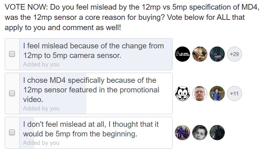 Droning_ON's tweet photo. In an interview this evening with @geeksvana, Vernon Kerswell stated that he "doesn't think that anyone was mislead" by his false claims of 12mp, we ran a poll of backers and wish to disagree...

#microdrone4 #extremefliers @Indiegogo https://t.co/l7xy89nJ2i