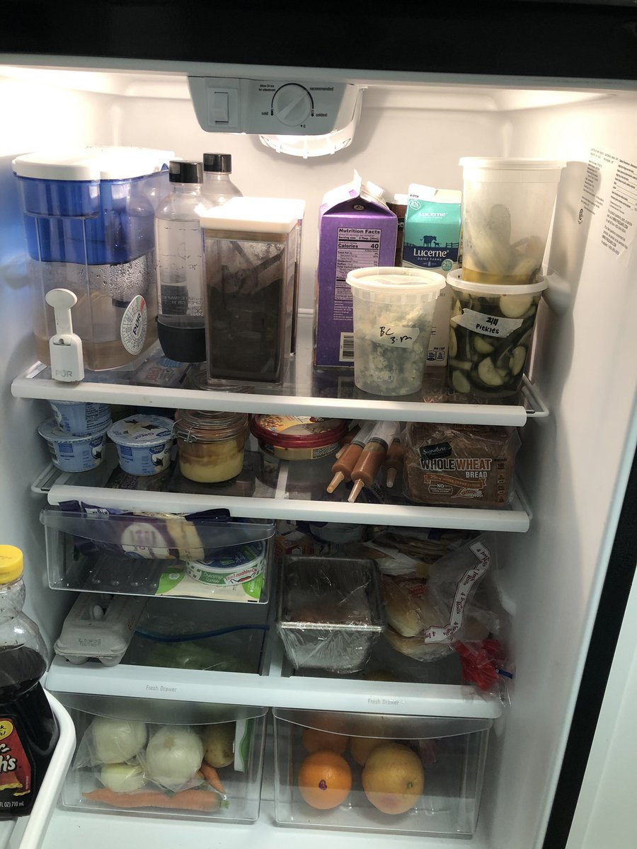 The now well-stocked fridge  #SelfQuarantine /5