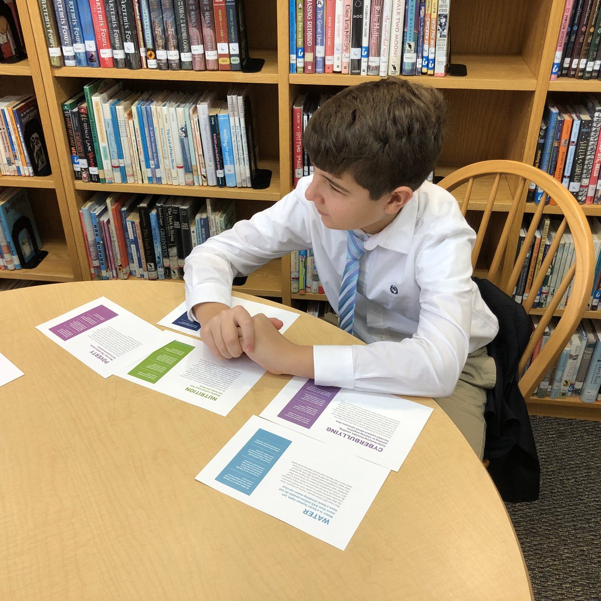 BCDS_History_56's tweet photo. Learning was disrupted this week, but we picked it up virtually. We laid out the groundwork with 5th graders @BuckleyCDS about the issues facing the world last week. Little did they know that we were facing one now. #socialentrepreneurship https://t.co/3OSpSm6gMG