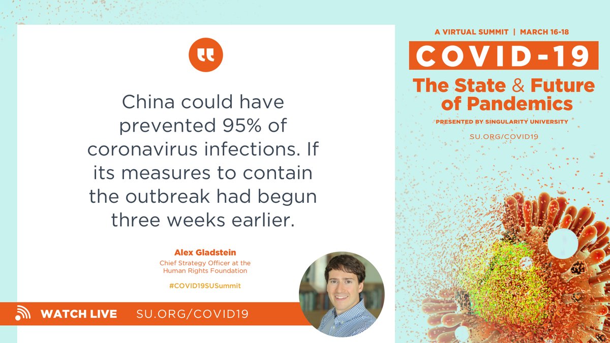 Singularity (@singularityu) on Twitter photo #China could have prevented 95% of #coronavirus infections. - <a href="/gladstein/">Alex Gladstein 🌋 ⚡</a> #COVID19SUSUMMIT #COVID19 #pandemic #China could have prevented 95% of #coronavirus infections. - <a href="/gladstein/">Alex Gladstein 🌋 ⚡</a> #COVID19SUSUMMIT #COVID19 #pandemic