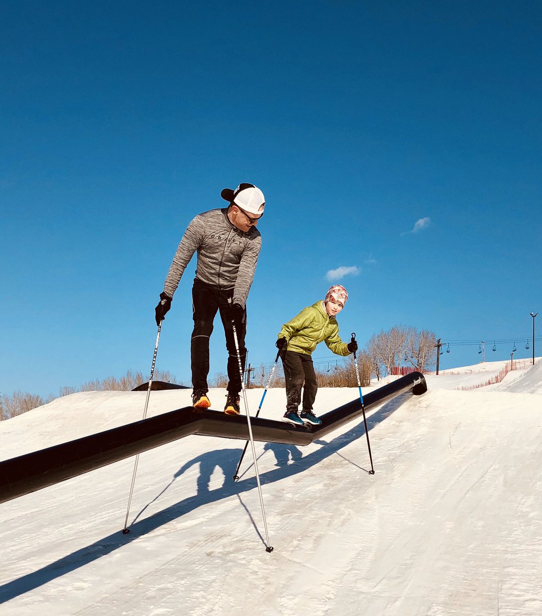 Shut down ski hills makes for a fun workout!  #COVID19 #yeg #getoutside #islolation