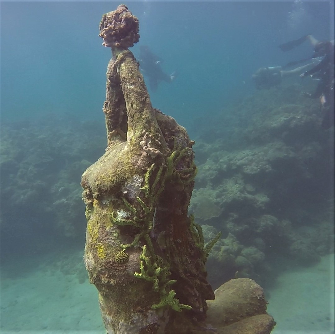 The collection of impressive underwater contemporary art covers an area of 800 square meters alternated by series of sand patches and natural rock formations.

#Molinere #Grenada #Seawolf #SeawolfExpeditionYacht #CaribbeanTravel #YachtStyle #DreamDestinations #TravelGuide