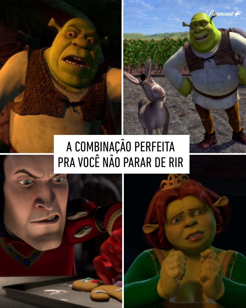 Paramount+ Brasil on X: Tudo que o seu dia precisa: risada! #Shrek está  disponível no #ParamountMais.  / X