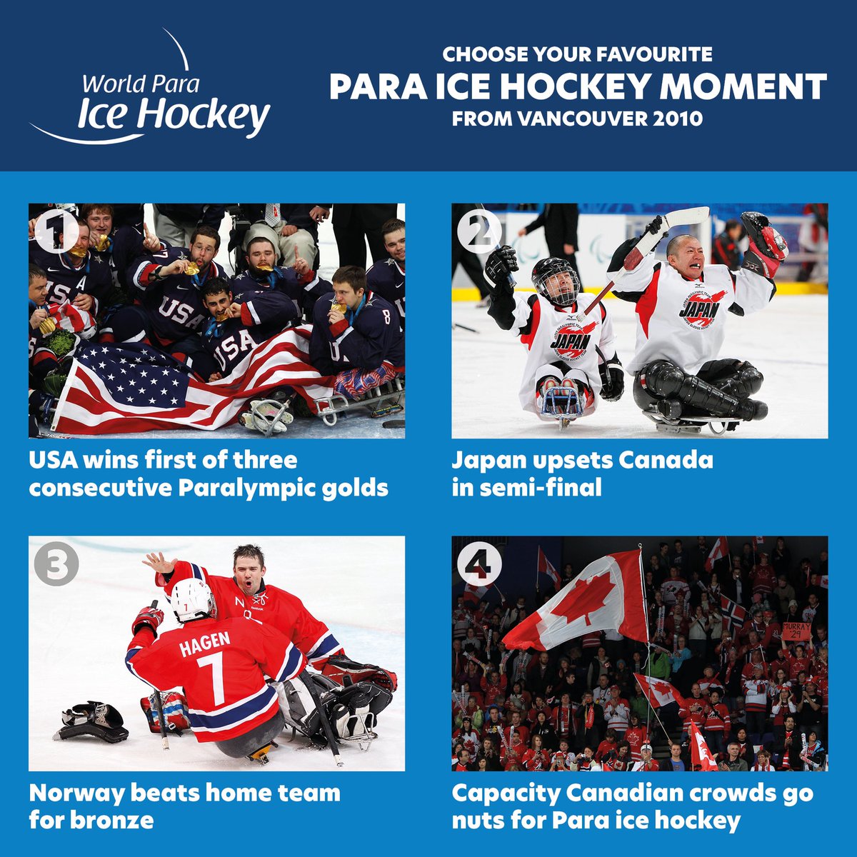 Let’s continue to reflect on all the good memories on the ice! 

It’s been 10 years since all of these moments happened at the Vancouver 2010 Games. 

Which one was your favorite?