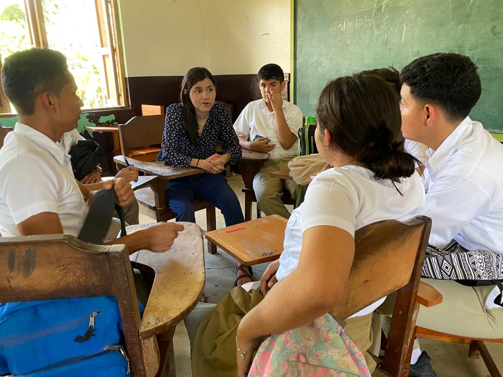 BenedictineSIBC's tweet photo. BC’s SIBC had the opportunity to work with students at JPII Jr College in Benque, Belize in order to create a series of entreprenurship workshops for the Benque community. Our students also were able to teach business classes at a local high school and hold soccer camp everyday! https://t.co/I9j3Iuv0hE