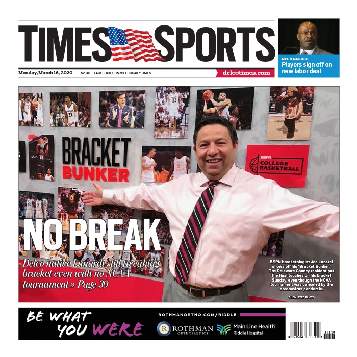 A fun read from the other day (but let's be honest, you still have time): 
<a href="/TerryToohey/">Terry Toohey</a> on <a href="/ESPNLunardi/">Joe Lunardi</a> and the NCAA tournament that won't be. delcotimes.com/sports/lost-nc…